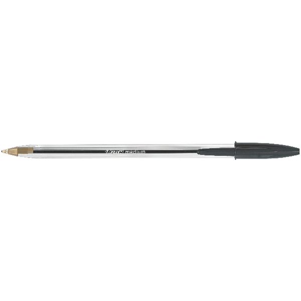Bic Cristal® Medium Ballpoint Black Pen(Pack of 50) 837363