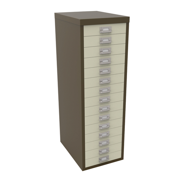 Ff Bisley 15 Drw Cabinet Cof Cream One Stop Stationery