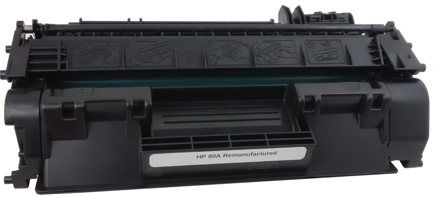 HP 80A (CF280A) Black Toner Cartridge - Remanufactured