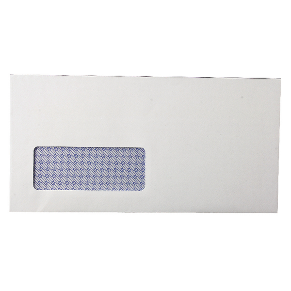 Q-Connect DL Envelopes Window 80gsm Self Seal White (Pack of 1000) KF3455