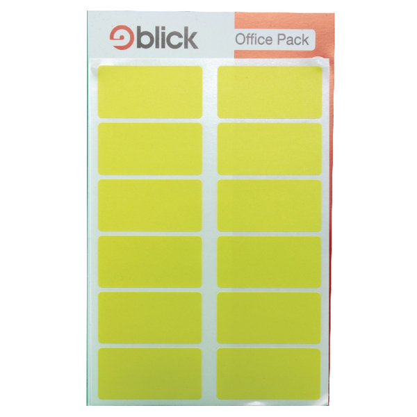 Blick Yellow Labels in Office Packs (Pack of 320) RS020158