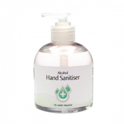 2Work Alcohol Hand Sanitiser Pump 300ml (Pack of 6) 2W22906