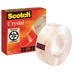 Scotch Crystal Clear Tape 19mm x 33m 600