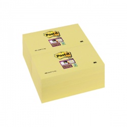 Post-it Super Sticky Note Canary Yellow 76 x 127mm (Pack of 12) 655-12SSCY