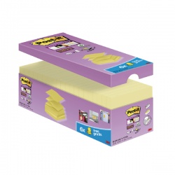 Post-it Super Sticky Z Notes 76 x 76mm Canary Yellow Value Pack R330-SSCY-VP20