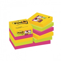 Post-it Notes Super Sticky 47.6 x 47.6mm Rio (Pack of 12) 622-12SSRIO