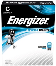 Energizer Max Plus C Alkaline Batteries (Pack 20)