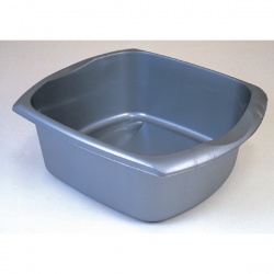 Addis Metallic Grey 9.5 Litre Rectangular Washing Up Bowl 9603MET