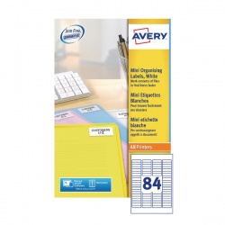 Avery White Mini Laser Labels (Pack of 8400) L7656-100