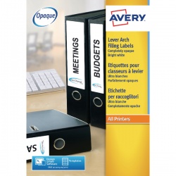 Avery Lever Arch Filing Labels Inkjet (Pack of 100) J8171-25
