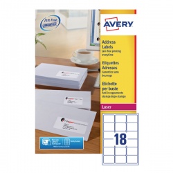Avery White QuickPEEL Address Labels 63x46mm (Pack of 4500) L7161-250