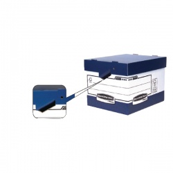 Fellowes Bankers Box Heavy Duty Grey and White Ergo Box (Pack of 10) 0089901