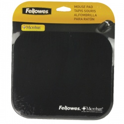 Fellowes Microban Black Mouse Mat 5933905