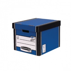 Fellowes Bankers Box Premium Presto Storage Box Blue/White 7260701