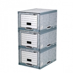 Fellowes Bankers Box System Storage Drawer Grey/White 01820