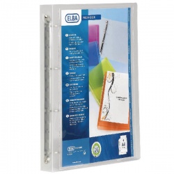 Elba Clear A4 Polyvision Ring Binder (Pack of 12) 100081049