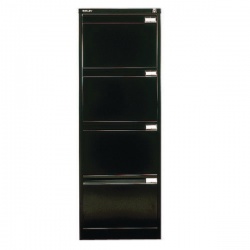 Bisley Black Four-Drawer Filing Cabinet BS4E BLACK