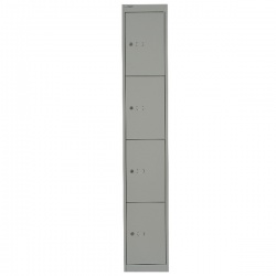 Bisley 4 Door Locker W305xD457xH1802mm Goose Grey BY02537