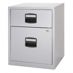 Bisley A4 Mobile Home Filer 2 Drawer Grey BY11112