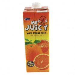 Mr Juicy Pure Orange Juice 1 Litre Cartons (Pack of 12) A01650