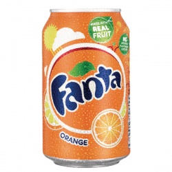 Fanta Orange Soft Drink 330ml Can 402006 (Pack of 24)