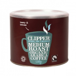 Clipper Organic Medium Roast Instant Coffee 500g A06762