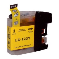 Brother LC123 Yellow Ink Cartridge - Compatible