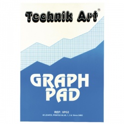 Technik Art A3 Graph Pad 1/5/10mm 40 Leaf XPG2