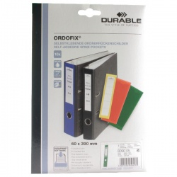 Durable Green Ordofix File Spine Label (Pack of 10) 8090/05