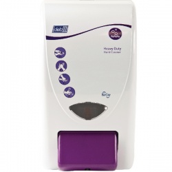 Deb Stoko White and Purple Cleanse Heavy 2000 Washroom Dispenser HVY2LDPEN