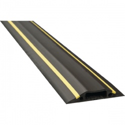 D-Line floor cable cover hazard 80mm 1.8m c/w connectors Yellow/Black fc83h