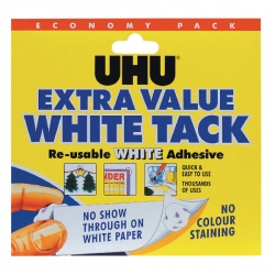 UHU White Tack Economy Pack 129g (Pack of 6) 43527