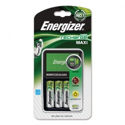 Energizer Maxi Battery Charger 4x AA Batteries 2000 mAh UK 633151