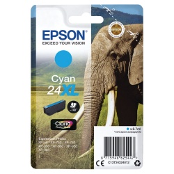 Original Epson 24XL (C13T24324012) Cyan Inkjet Cartridge