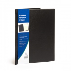 Guildhall Black Display Book 24 Pockets A3 Portrait GDB24/P