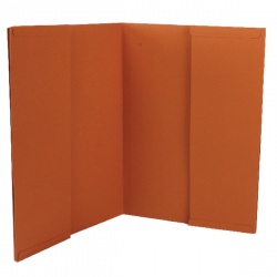 Guildhall Orange Double Pocket Legal Wallet Foolscap (Pack of 25) 214-ORG