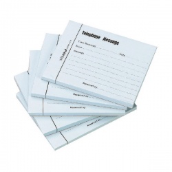 Guildhall Telephone 100 Leaf Message Pad (Pack of 5) 1571