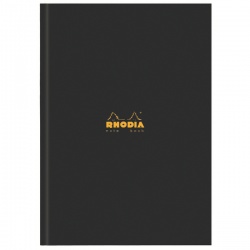 Rhodia Business Book A4 Casebound Hardback 192 Pages Black (Pack of 3) 119230C