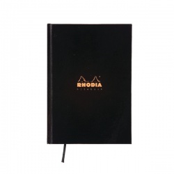 Rhodia Business Book A5 Casebound Hardback 192 Pages Black (Pack of 3) 119231C