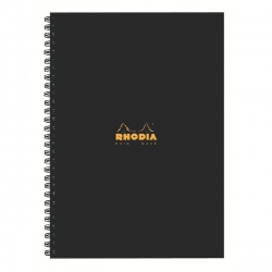 Rhodia Business Book A4 Wirebound Hardback 160 Pages Black (Pack of 3) 119232C