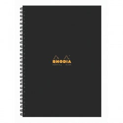 Rhodia Meeting Book A4 Wirebound Hardback Black 160 Pages (Pack of 3) 119238C