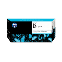HP 80 Black Printhead and Printhead Cleaner Kit C4820A