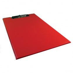 Rapesco Red Foldover Clipboard A4/Foolscap VFDCB0R3