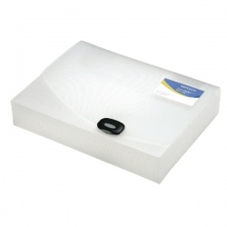 Rapesco A4 Rigid Wallet Box File 40mm Clear 0711
