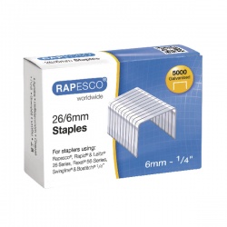 Rapesco Branded Staples 6mm 26/6 (Pack of 5000) S11662Z3