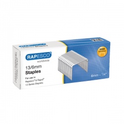 Rapesco Branded Staples 6mm 13/6mm (Pack of 5000) S24602Z6