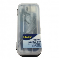 Helix Blue and Clear Value Maths Set (Pack of 12) A54000