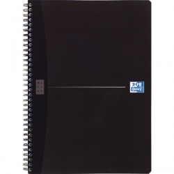 Oxford A4 Wirebound Notebook Smart Black Card Cover (Pack of 5) 100102931