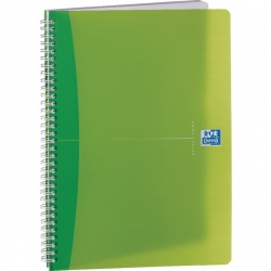 Oxford A4 Wirebound Notebook Feint Ruled with Margin Translucent Assorted (Pack of 5) 100104241