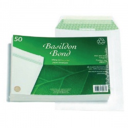 Basildon Bond C5 Envelopes 120gsm Peel and Seal White (Pack of 50) B80277